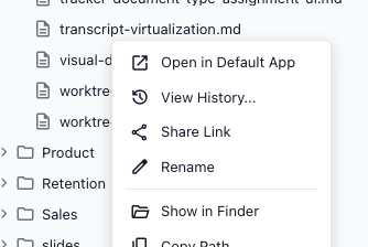 Share link to a session or file