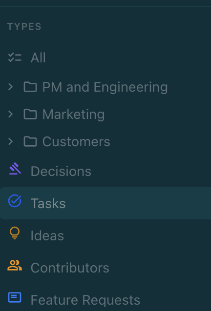 Customizable tracker types