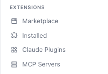 Extension marketplace